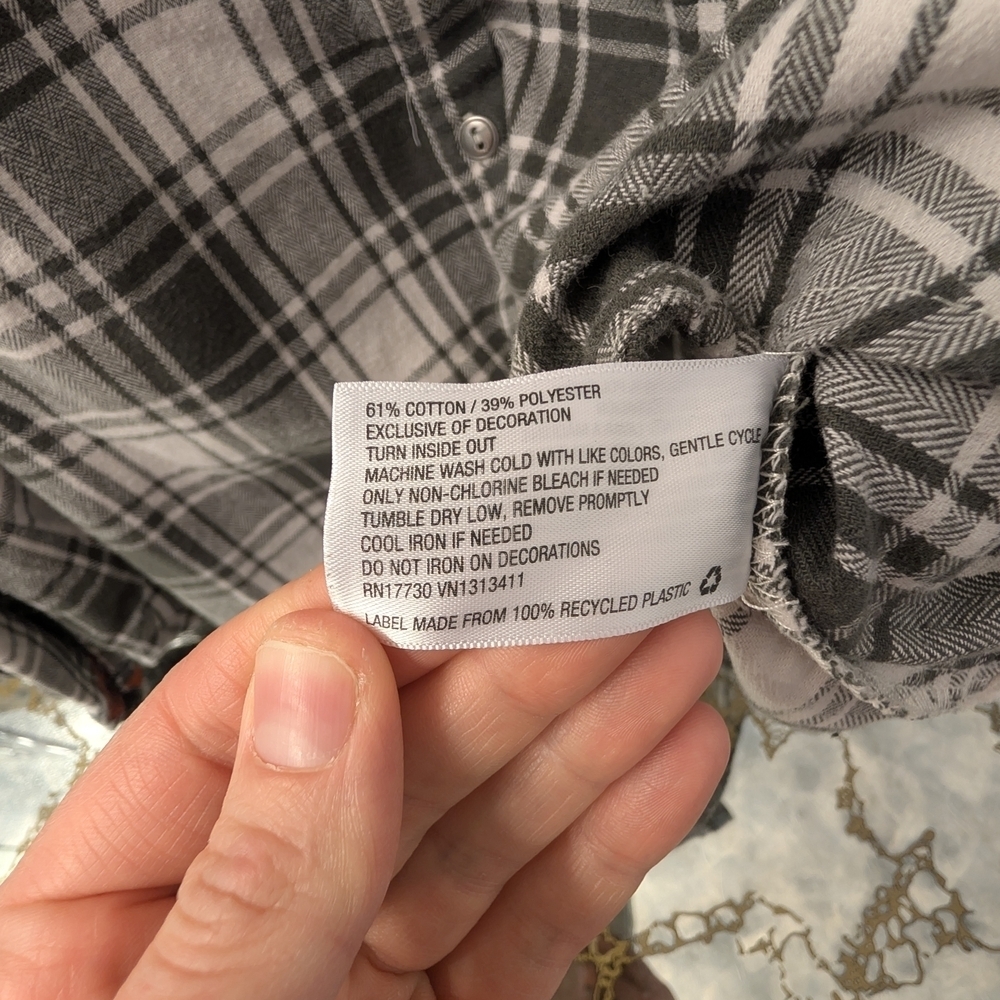 Knox Rose Black and White Plaid Shirt - Picture 5 of 10